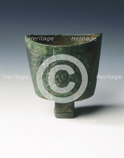 Bronze duo bell with dragon decoration, Eastern Zhou dynasty, China, 6th-early 5th century BC. Artist: Unknown