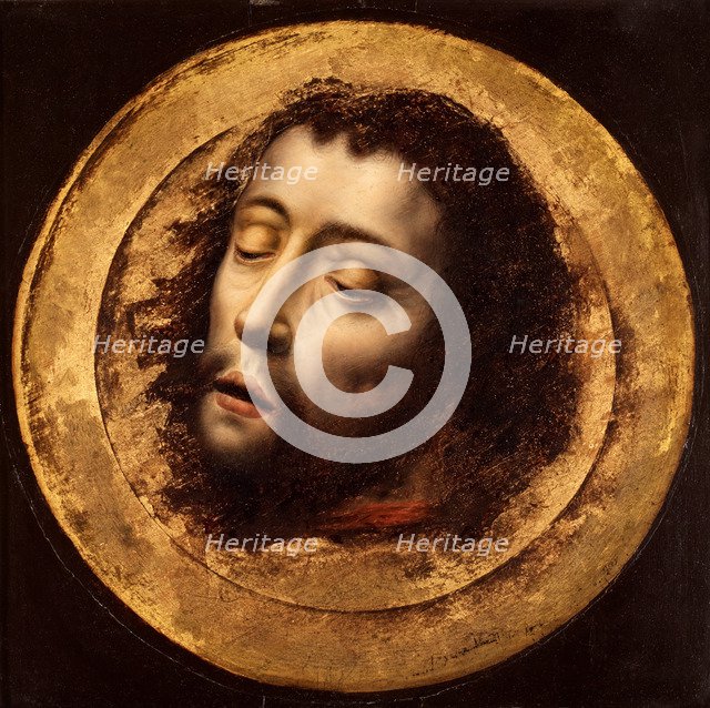 The Head of Saint John the Baptist. Artist: Bouts, Aelbrecht, (Circle)  