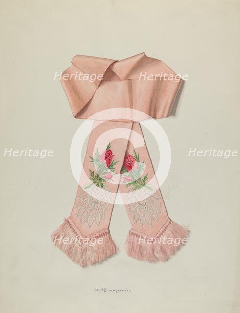 Bible Book Marker, 1941. Creator: Carl Buergerniss.