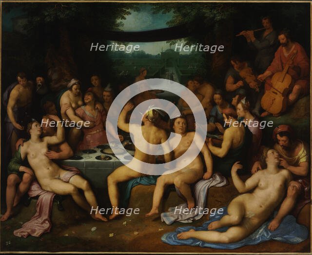 The Golden Age (Bacchanal) or The Garden of Love, 1614. Creator: Haarlem, Cornelis Cornelisz., van (1562-1638).