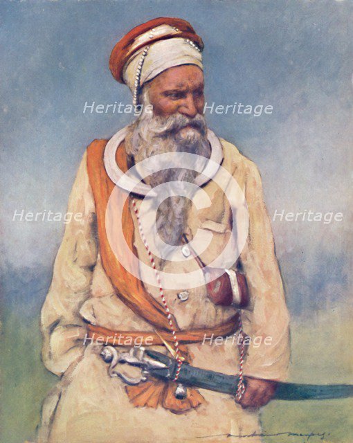'A Sikh Warrior', 1903. Artist: Mortimer L Menpes.