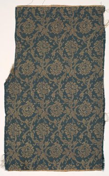 Textile Fragment, 1800s. Creator: Unknown.