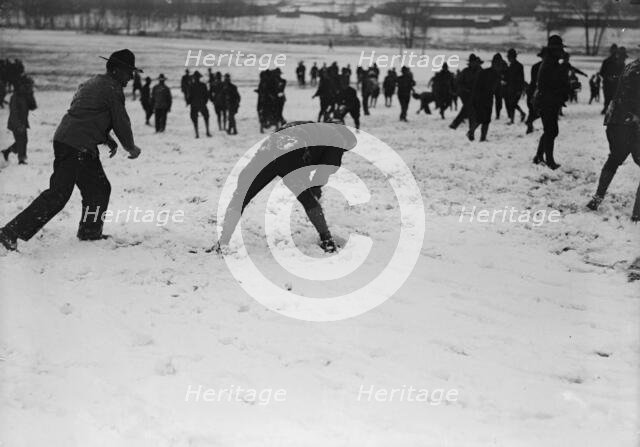 Camp Meade, Maryland - Winter Views, 1917. Creator: Harris & Ewing.