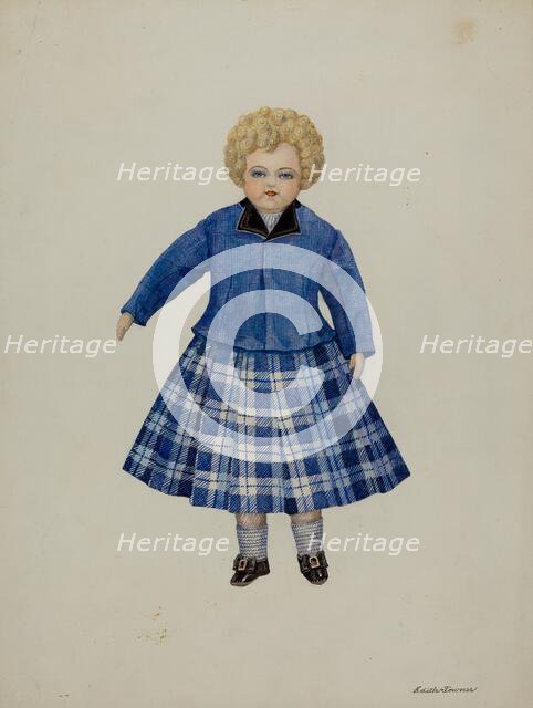 Doll - "Leslie Simpson", c. 1937. Creators: Josephine C. Romano, Edith Towner.