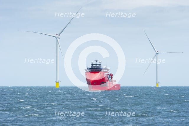 Westermost Rough Wind Farm, 2015. Creator: Alun Bull.