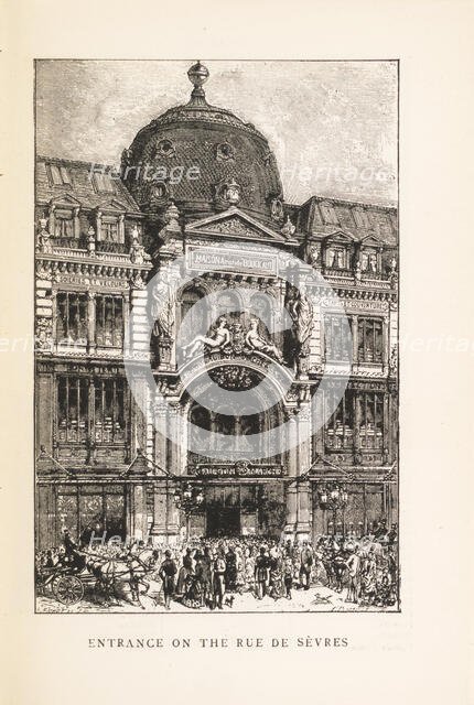 Le Bon Marché: Entrance on the Rue de Sèvres, 1892. Creator: Anonymous.