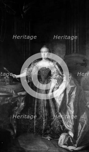 Portrait of Empress Maria Theresa, 1766. Creator: Christian Kollonitsch.