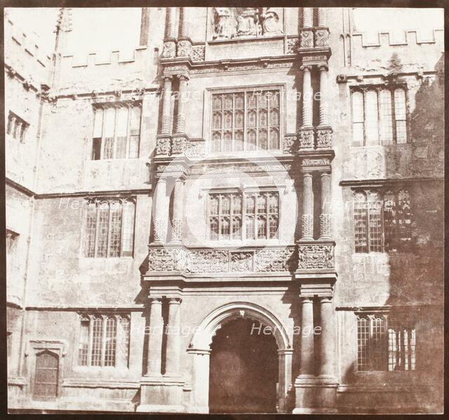 Architectural Study (Old Schools Hall, Oxford), Printed 1843 circa. Creator: William Henry Fox Talbot.