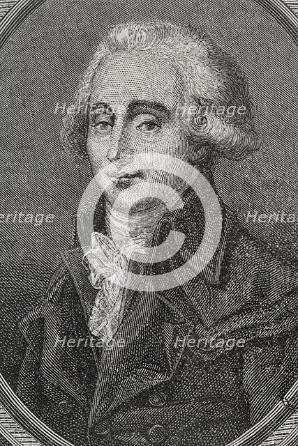 Georges Couthon, (Georges Auguste Couthon), (1755-1794), French revolutionary, 1876.  Creator: Unknown.