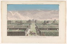 View of the garden of the country house of the Countess of Bestoucheff in vicinity..., 1745-1775. Creator: Anon.