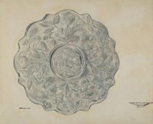 Strawberry Design Plate, c. 1939. Creator: Ralph Atkinson.