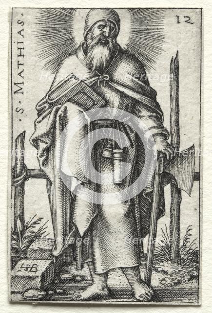 St. Matthew, 1545-1546. Creator: Hans Sebald Beham (German, 1500-1550).