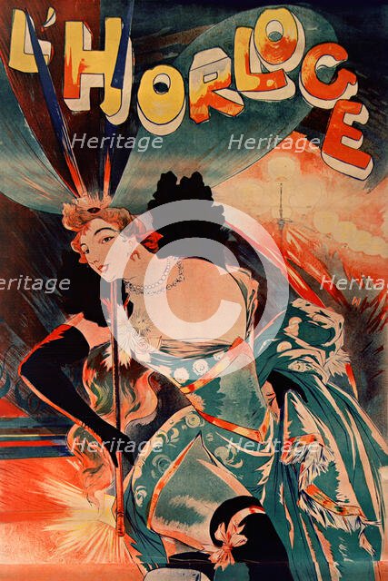 L'Horloge, 1900. Creator: Feure, Georges de  .