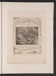 The Lord Answering Job out of the Whirlwind, 1825. Creator: William Blake.