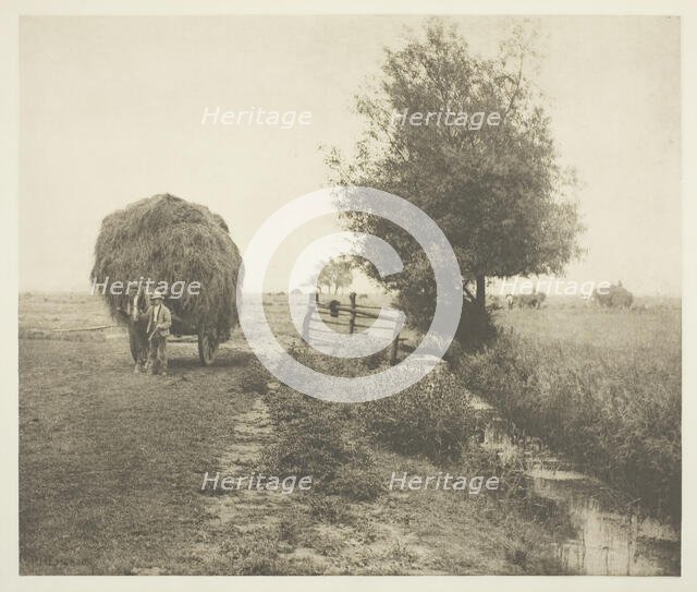 In the Haysel (Norfolk), c. 1883/87, printed 1888. Creator: Peter Henry Emerson.
