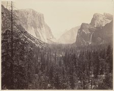 The Yosemite Valley from the Mariposa Trail, 1865-1866. Creator: Carleton Emmons Watkins.
