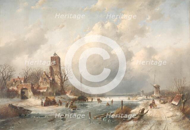 Winter Scene, 1867. Creator: Charles Henri Joseph Leickert.