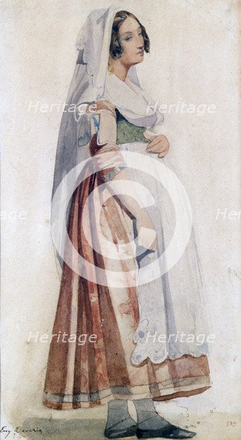 'Young Italian', c1825-1865. Artist: Eugene Deveria