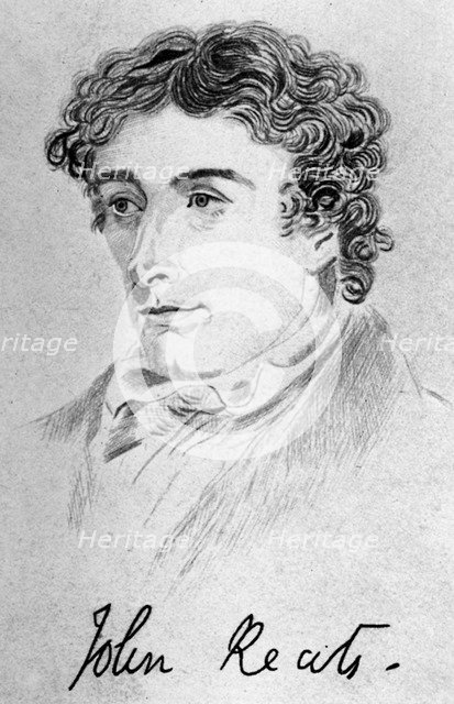 John Keats, English poet, (1912). Artist: Unknown