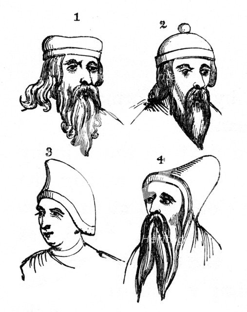 Norman head coverings, (1910). Artist: Unknown
