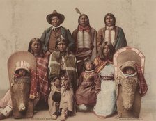 Ute Chief Severo and Family, c. 1885, published 1899. Creators: Detroit Photographic Company, Charles A. Nast.