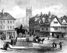 Queen-Square, Wolverhampton, with statue of the late Prince Consort, 1871. Creator: Unknown.