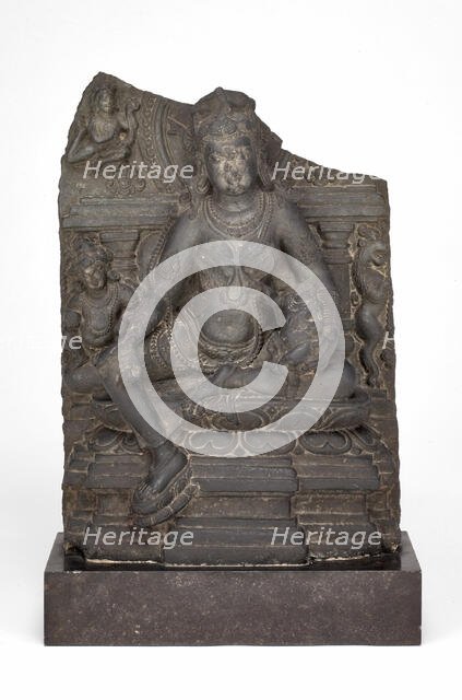Goddess Hariti Seated Holding a Child, Pala period, 10th/11th century. Creator: Unknown.