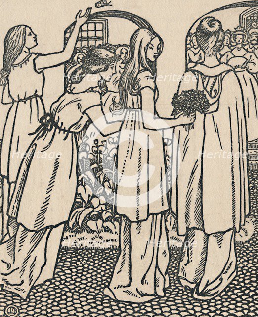 'La Belle Au Bois Dormant', 1919. Artist: Lucien Pissarro.