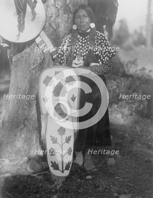 Flathead mother, c1910. Creator: Edward Sheriff Curtis.