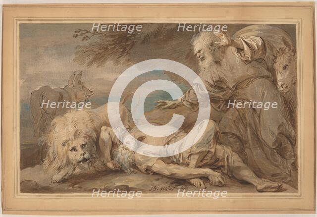 The Disobedient Prophet, 1793. Creator: Benjamin West.