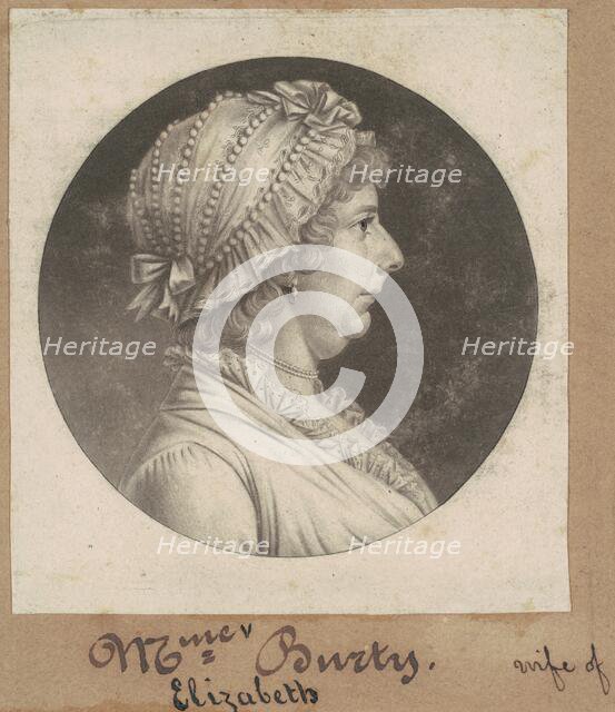 Elizabeth May Busti, 1807. Creator: Charles Balthazar Julien Févret de Saint-Mémin.