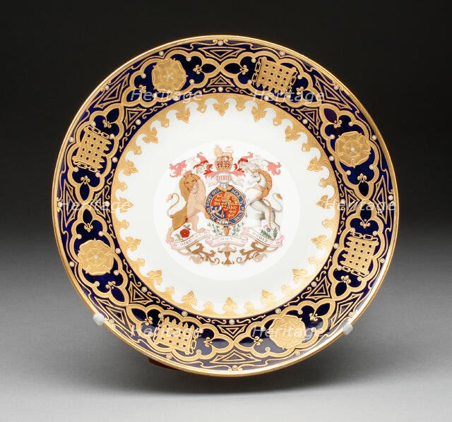 Plate, Worcester, c. 1830. Creator: Royal Worcester.