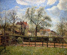 'Pear Trees and Flowers at Eragny, Morning', 1886. Artist: Camille Pissarro