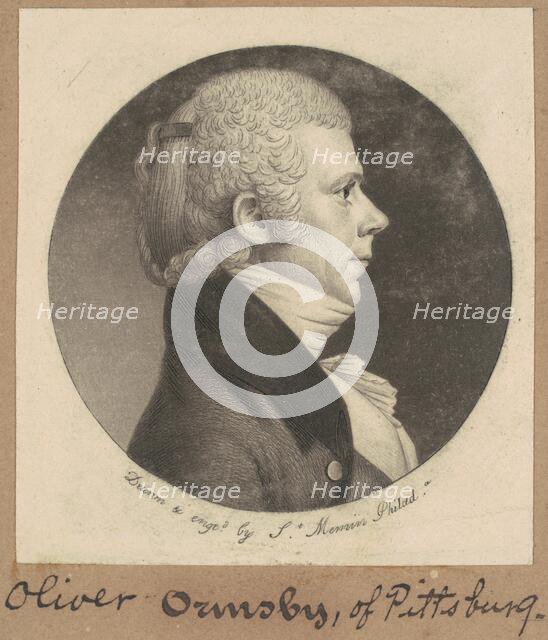 Oliver Ormsby, 1801. Creator: Charles Balthazar Julien Févret de Saint-Mémin.