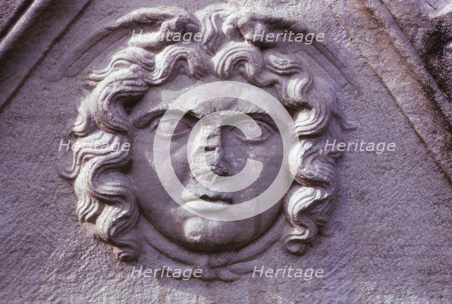 Hellenistic Gorgon from a Sarcophagus from Asia Minor (Turkey), 20th century. Artist: Unknown.