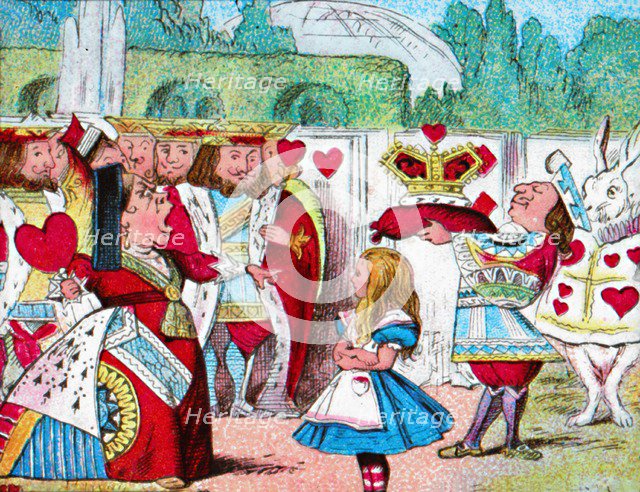 'Off with her head! Alice and her Red Queen', c1910. Artist: John Tenniel.