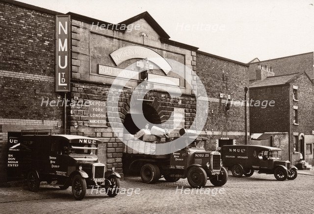 A depot of NMU (Northern Motor Utilties Ltd), 1927. Artist: Unknown