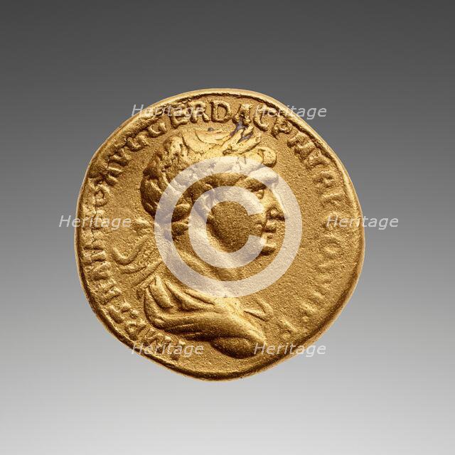 Coin (aureus) of Trajan, A.D. 98-117. Creator: Unknown.