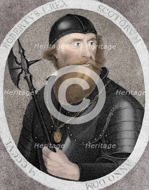 Robert I, commonly Robert the Bruce, King of Scotland, (1797). Artist: E Harding.