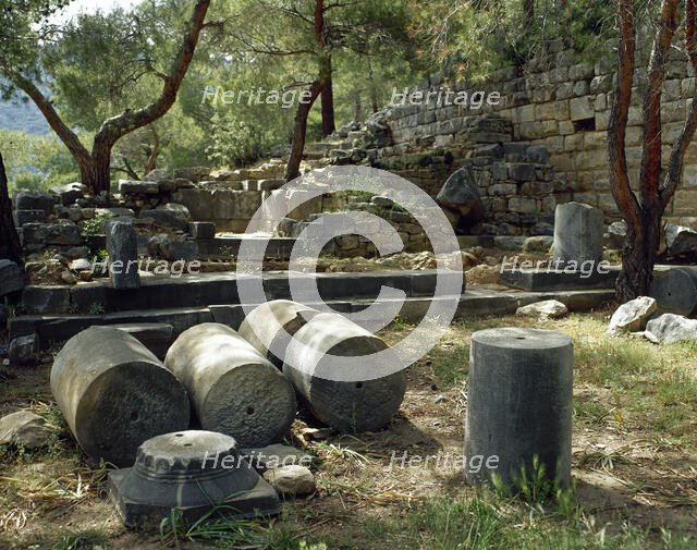 Sanctuary dedicated to Demeter, Priene, Ionia, Anatolia, Turkey, 1999. Creator: Unknown.