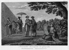 Japanese Women on a Stroll, 1813. Creator: Jegor Skotnikoff.
