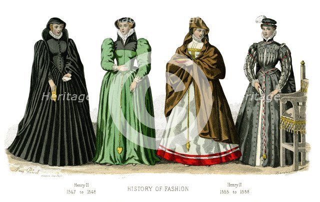 French costume: Henry II, (1882). Artist: Unknown