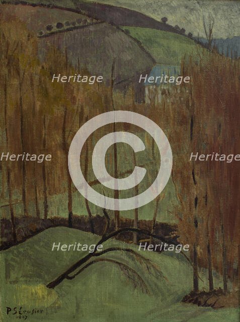 Poplar Hill (La Colline aux peupliers) , 1907. Creator: Sérusier, Paul (1864-1927).