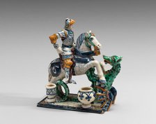 Inkstand with Saint George and the Dragon, late 15th/early 16th century. Creator: Unknown.