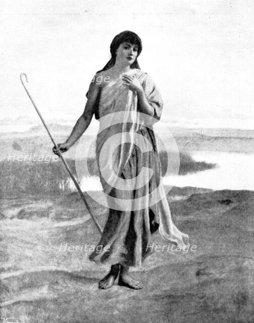 Pictures from the Royal Academy: Rachel, as First Seen by Jacob - F. Goodall, R.A., 1895. Creator: George Meisenbach.