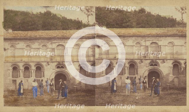 Provence et Languedoc. Saint-Martory (Haute-Garrone). La Gendarmerie., about 1859. Creator: Furne Fils & H. Tournier.