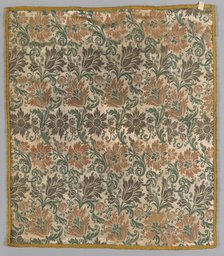 Silk Textile, 17th century. Creator: Unknown.