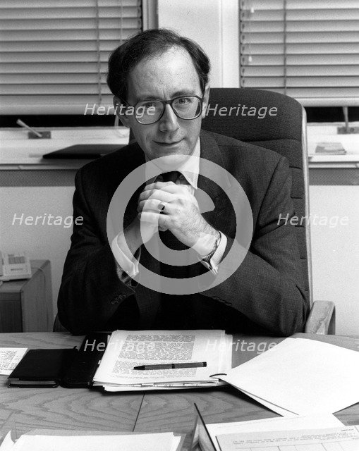 Malcolm Rifkind (1946- ), British Foreign Secretary, 1991. Artist: Sidney Harris