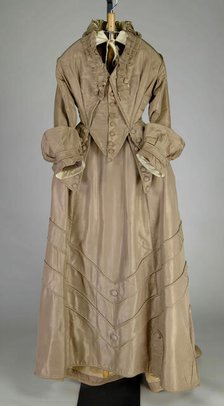 Wedding Dress, American, ca. 1875. Creator: Unknown.