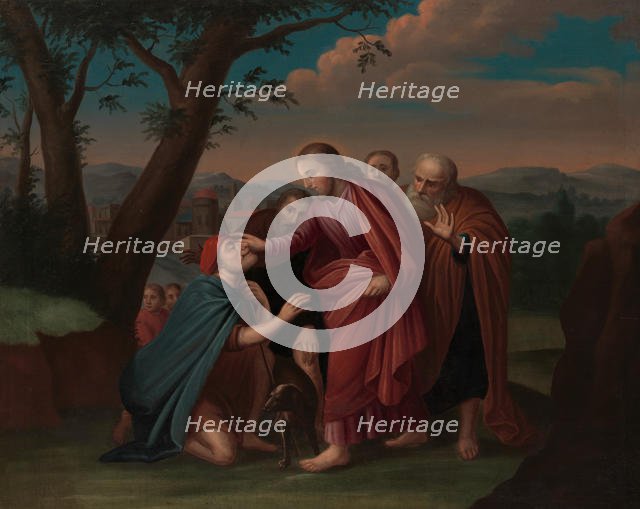 Christ Healing the Blindman, ca. 1725-30. Creator: Gerardus Duyckinck.
